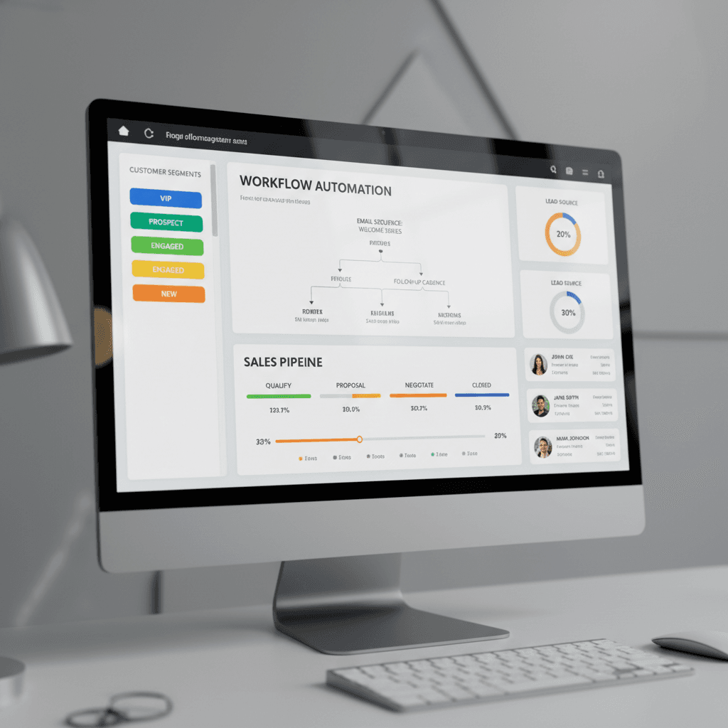 Lead tracking and CRM dashboard