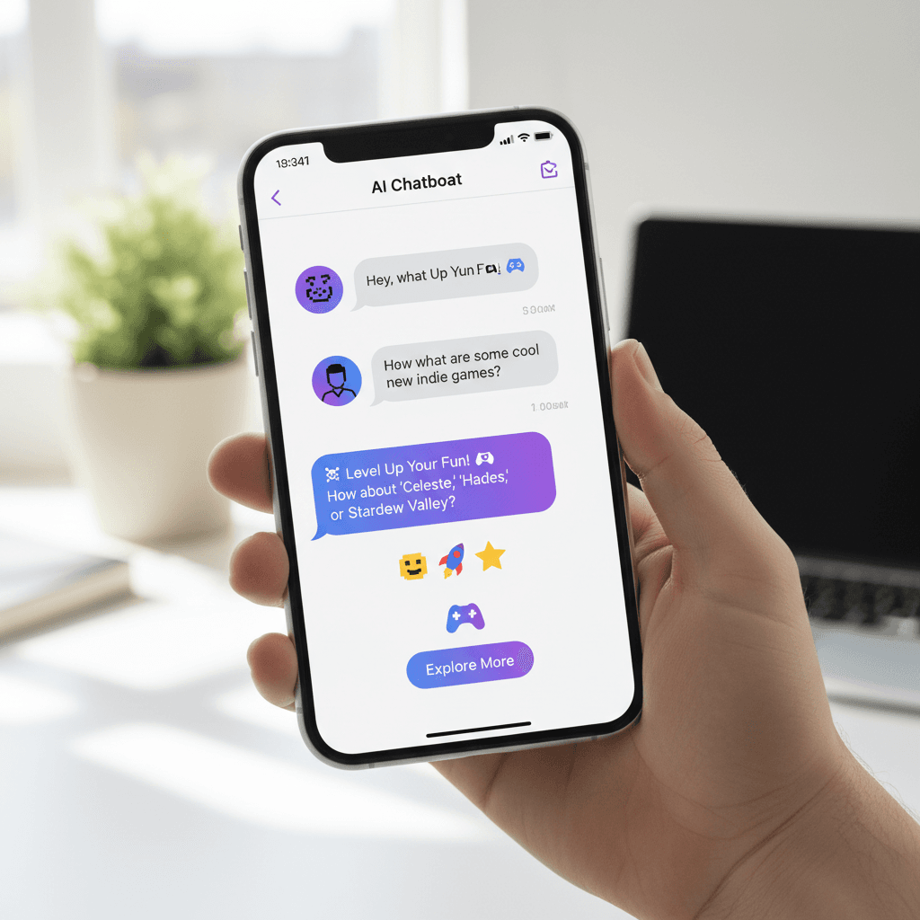 AI chat interface responding to customer inquiry